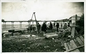 Hunstanton: Storm Damage & Pier, Hunstanton, England