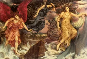 Spirits: The Storm Spirits, by Evelyn De Morgan