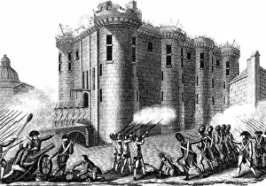 Bastille: Storming of the Bastille by Parisians led by the