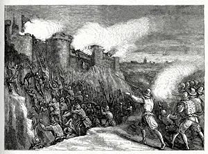 1596: The storming and capture of Cadiz, Spain, 1596