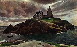 Adjoining: Stormy Lighthouse View