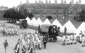 Stoughton: Stoughton, Soldiers, the Barracks 1906