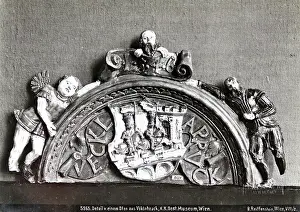 Stoves: Detail of a stove from Vocklabruck
