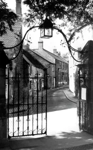 Wold: Stow-on-the-Wold, view from the Lych Gate c1955