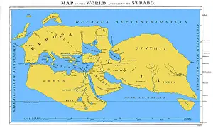 Geographica: Strabo, World Map, 20 AD