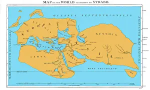 Geographica: Strabo, World Map, 20 AD