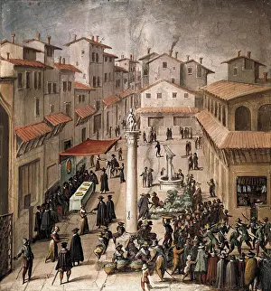Belgique: STRADANO, Giovanni (1523-1605). Mercato Vecchio