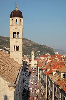 Stradun: Stradun and Franciscan monastery, Old Town, Dubrovnik