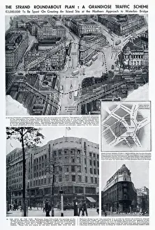 Roundabouts: Strand, London roundabout plans 1939
