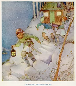 Lucie Attwell Limited (mary Evans): The Strange Procession Set off