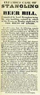 Peers: Strangling of the Beer Bill by Lord Brougham