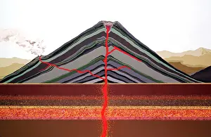 Vent: Strato volcanic eruption