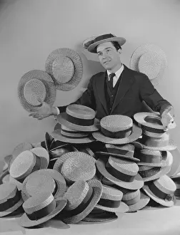 Retailer: Straw hats for sale