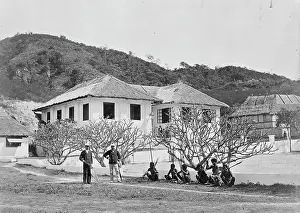 Roofed: Straw roofed building, Fiji