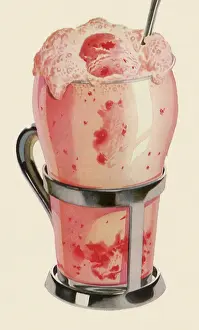 Desserts: Strawberry Milkshake