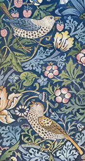 Thrushes: The Strawberry Thief Chintz
