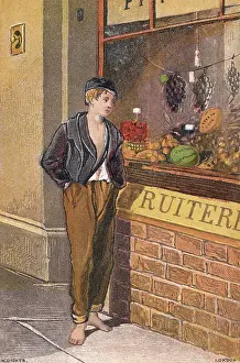 Fruiterer: STREET ARAB/FRUIT 1870