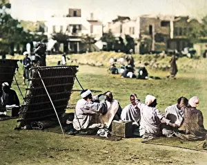 Hairdresser: Street barbers, Egypt