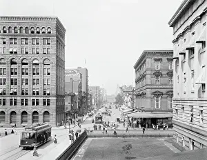 Trolleys: Street - Buildings - Washington DC