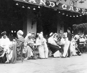 Algerian: Street Cafe in Algiers, 1931
