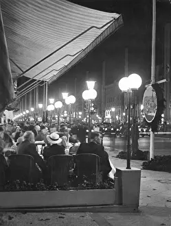 Street cafe in Berlin, 1936