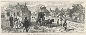 Aboriginals: A street of Coranderrk, Australia