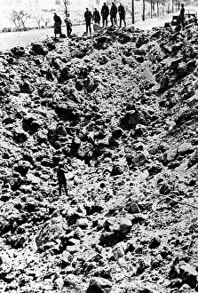 Benelux: Street destroyed by the Dutch, 1940
