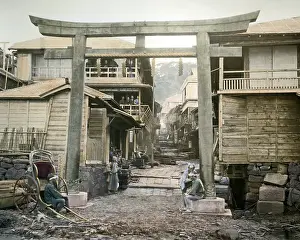 Enoshima: Street in Enoshima, Japan