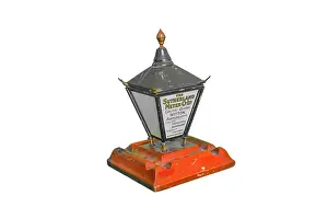 Ashtray: Street lamp advertising display