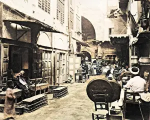 Traders: Street market, Cairo, Egypt