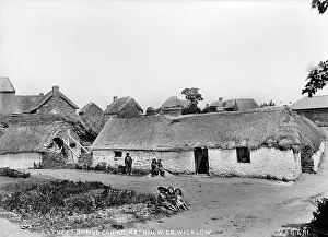 Cabins: A Street of Mud Cabins, Rathnew, Co Wicklow