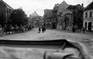 Szczytno: A street in Ortelsburg, 1914