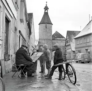 Franconian: Street painter in Franconia