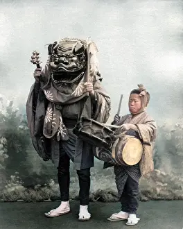 Mountebank: Street performers, Japan