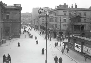 Potsdamer: Street at Potsdamer station, approx. 1925