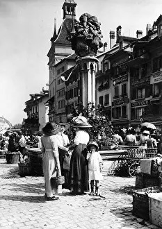 Bern: Street scene in Bern, 1913