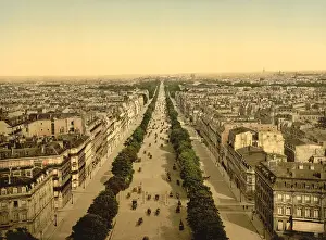 Tree Lined: Street Scene - Champs Elysees - Paris