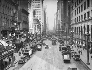 Longest: Street scene in Chicago, 1926