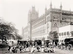 Hackney: Street scene India, hackney carriages