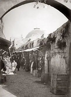 Bonfils: Street scene in Jerusalem, circa 1890 (Bonfils studio)