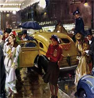 Elegantly: Street Scene at Night