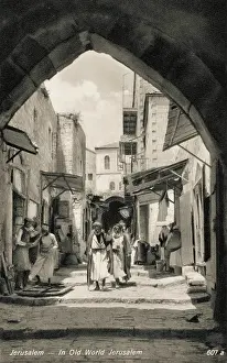 Backstreet: Street scene in Old Jerusalem