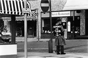 Repent: Street scene with religious campaigner