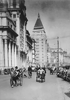 Street scene in Shanghai, 1937