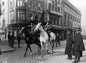 Ceasefire: Street scene in Spa in 1918
