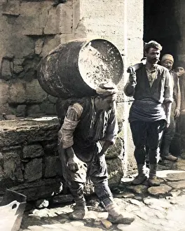 Turk: Street scene with Turkish porter