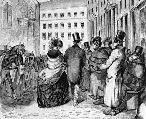 Coachman: Street scene in Vienna around 1848