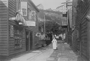 Imported: Street with shops, Helgoland