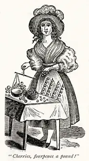 Fourpence: Street trade - cherries