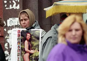 Zotin: Street vendors, 1992